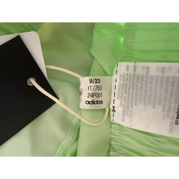 Adidas Pacer Training 3 Stripes Woven High Rise 3" Shorts Women's XL Green New! - Picture 5 of 12